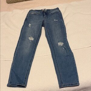 Celebrity Pink Blue Distressed Jeans